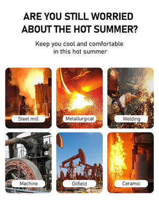 Man Outdoor Fan Soğutma Yeleği Klima Soğutma Ceketi Buz Yeleği