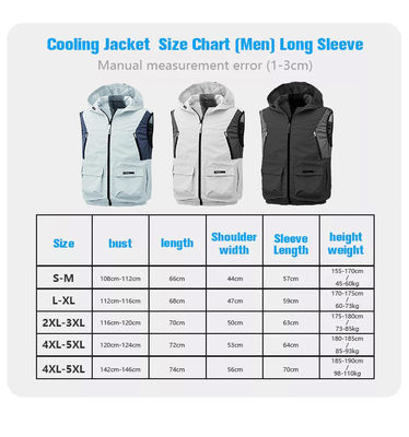 Man Outdoor Fan Soğutma Yeleği Klima Soğutma Ceketi Buz Yeleği