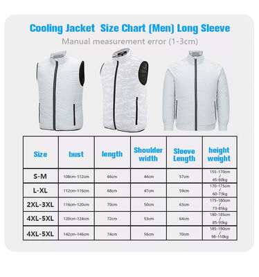 Workwear 5V Fan Soğutma Yeleği XXL XXXL Klimalı Yelek Beyaz