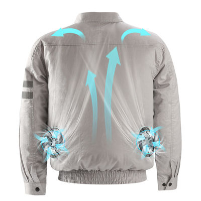 5V Fan Soğutmalı Ceket Klimalı Giyim Üniforma 3XL 4XL Beden