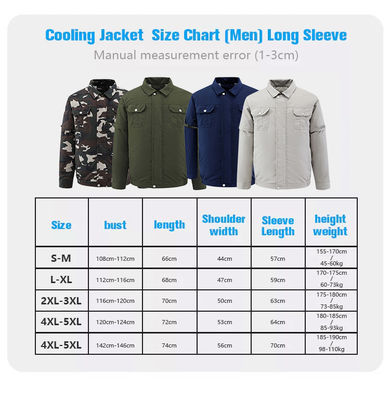 OEM Polyester Ac Motosiklet Ceketi 5 Volt Klimalı Bisiklet Ceketi