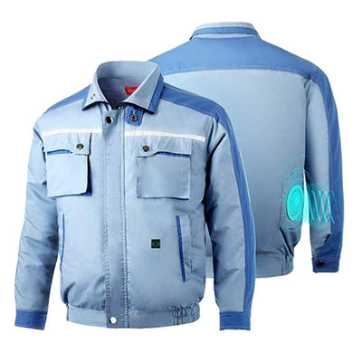 Yürüyüş Klimalı Gömlekler 6700mAh Li Pil Ac Coat Mandarin Yaka