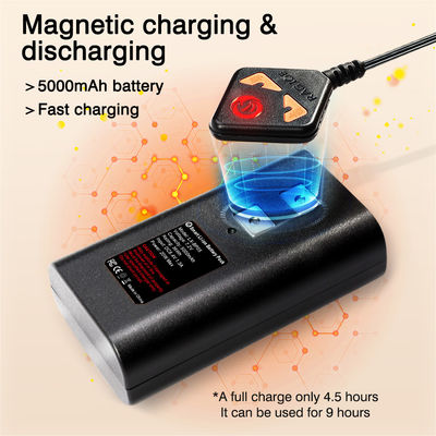 Erkekler için kablosuz uzaktan kumanda elektrikli ısıtmalı taban katmanı uzun kollu tişörtler ultra yumuşak